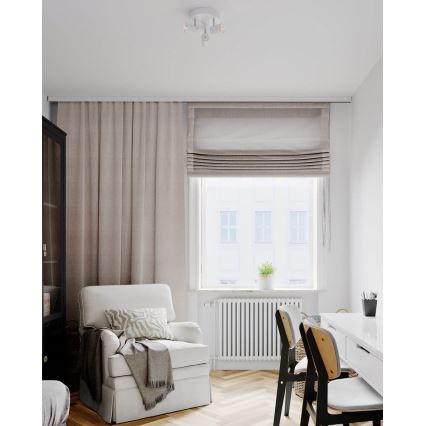 ByRydens - Bodové svítidlo CORRECT 3xGU10/7W/230V bílá pr. 20 cm