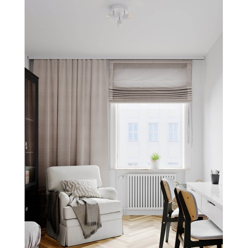 ByRydens - Bodové svítidlo CORRECT 3xGU10/7W/230V bílá pr. 20 cm