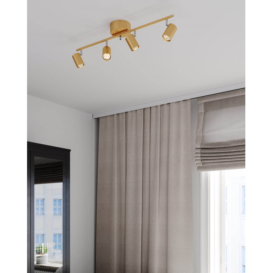 ByRydens - Bodové svítidlo CORRECT 4xGU10/7W/230V zlatá
