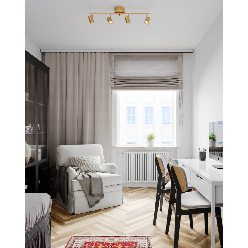 ByRydens - Bodové svítidlo CORRECT 4xGU10/7W/230V zlatá