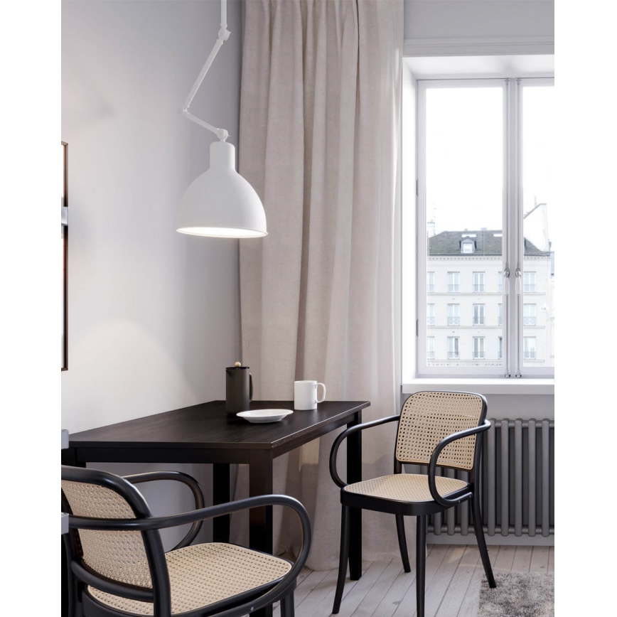 ByRydens - Lustr na tyči BAZAR 1xE27/5W/230V bílá
