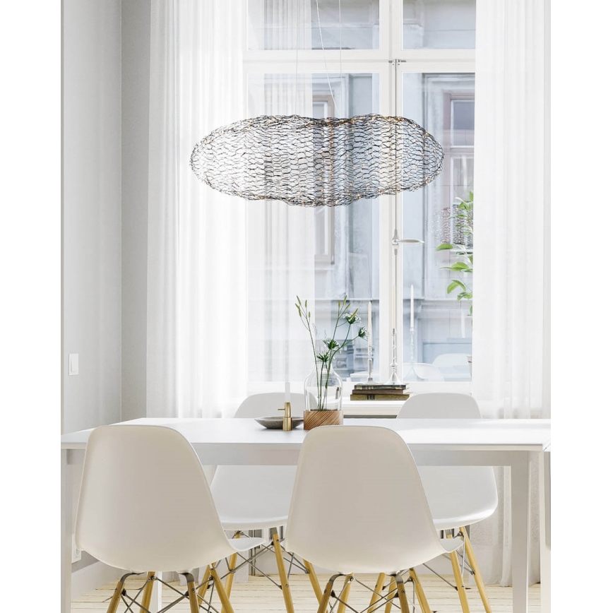 ByRydens - LED Lustr na lanku HAYDEN LED/15W/230V černá