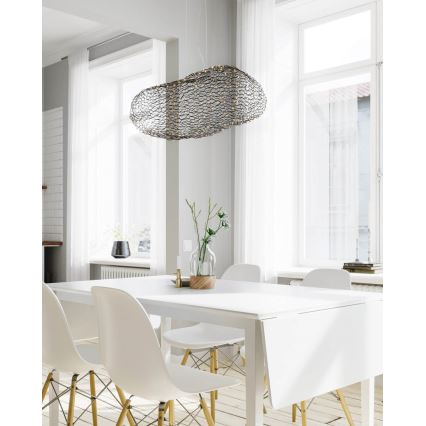 ByRydens - LED Lustr na lanku HAYDEN LED/15W/230V černá