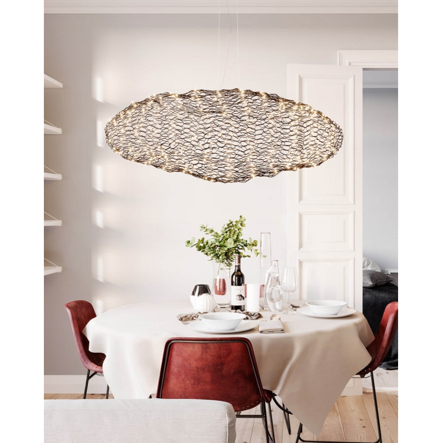 ByRydens - LED Lustr na lanku HAYDEN LED/20W/230V černá
