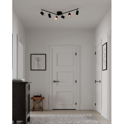 ByRydens - Bodové svítidlo CORRECT 6xGU10/7W/230V černá pr. 30 cm
