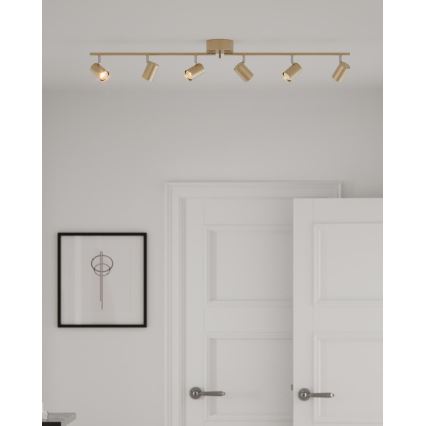 ByRydens - Bodové svítidlo CORRECT 6xGU10/7W/230V zlatá