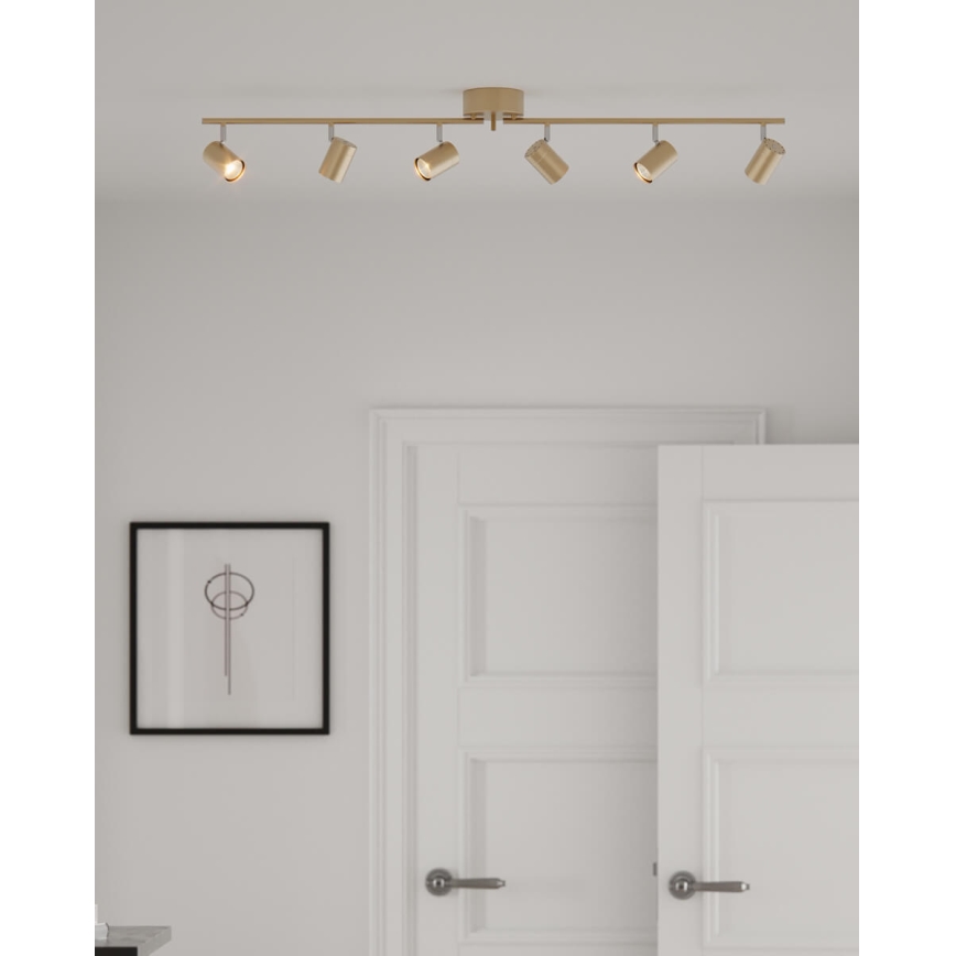 ByRydens - Bodové svítidlo CORRECT 6xGU10/7W/230V zlatá