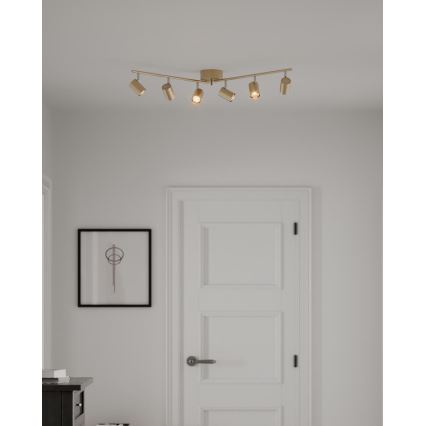 ByRydens - Bodové svítidlo CORRECT 6xGU10/7W/230V zlatá