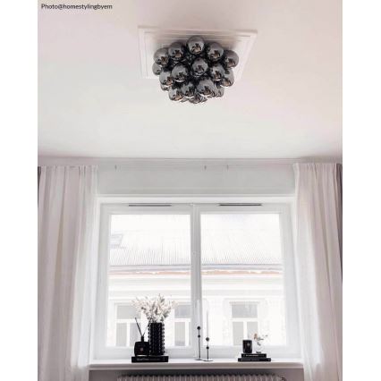 ByRydens - Stropní svítidlo GROSS 6xG9/5W/230V kouřová/černá pr. 50 cm