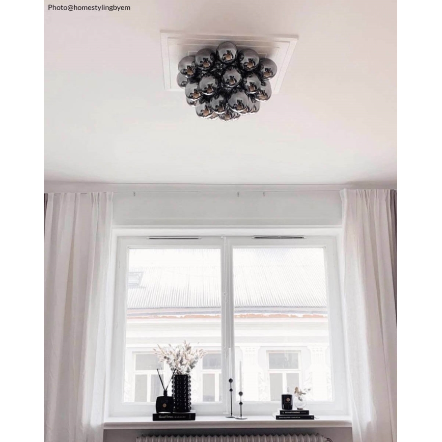 ByRydens - Stropní svítidlo GROSS 6xG9/5W/230V kouřová/černá pr. 50 cm