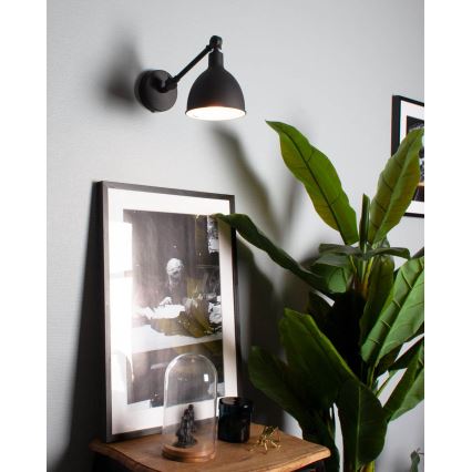ByRydens - Nástěnná lampa BAZAR MINI 1xE27/5W/230V černá