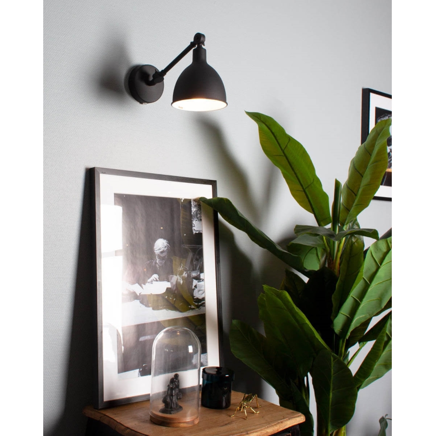 ByRydens - Nástěnná lampa BAZAR MINI 1xE27/5W/230V černá