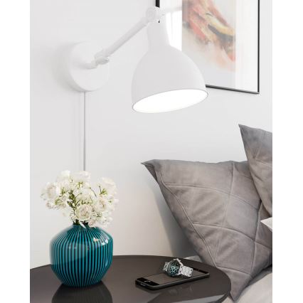 ByRydens - Nástěnné svítidlo BAZAR 1xE27/5W/230V bílá