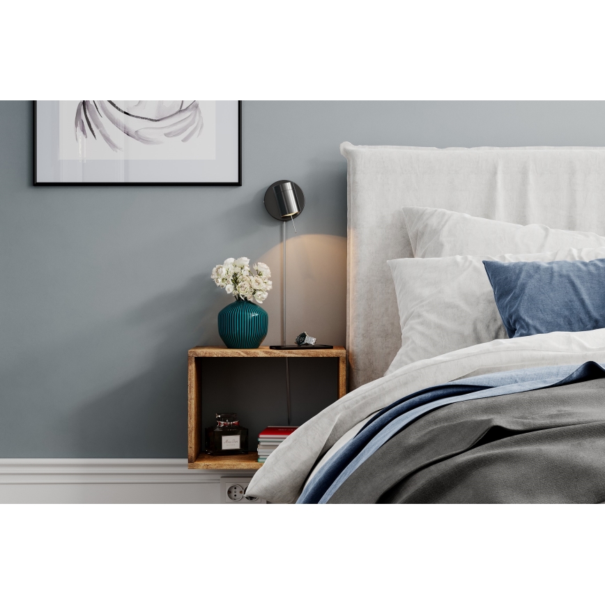 ByRydens - Stmívatelné nástěnné bodové svítidlo CORRECT 1xGU10/7W/230V černá