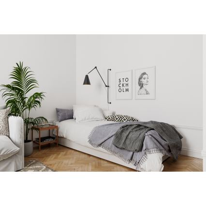 ByRydens - Nástěnná lampa YUKON 1xE27/5W/230V černá