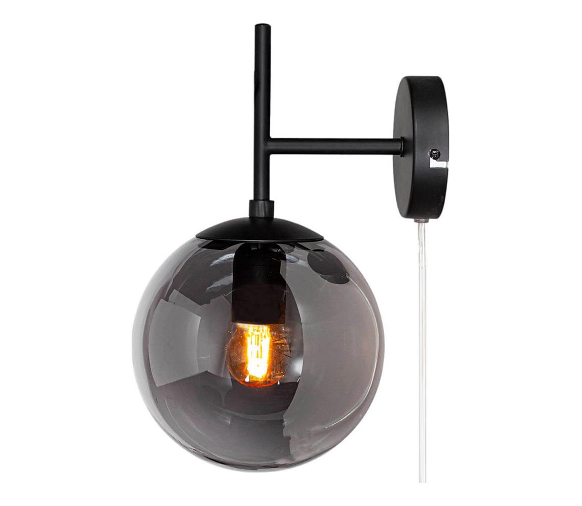 ByRydens 4300560-4505 - Nástěnné svítidlo BOYLE 1xE27/5W/230V 4300560-4505 Černá,Kouřová