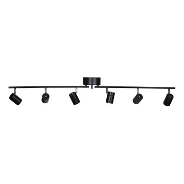 ByRydens - Bodové svítidlo CORRECT 6xGU10/7W/230V černá pr. 30 cm
