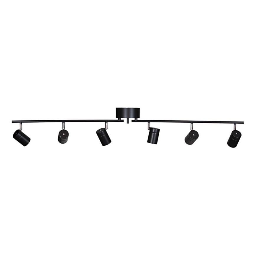 ByRydens - Bodové svítidlo CORRECT 6xGU10/7W/230V černá pr. 30 cm
