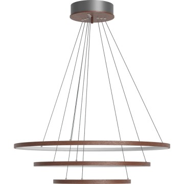 ByRydens - LED Lustr na lanku TRIONE LED/45W/230V hnědá pr. 80 cm