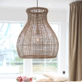 ByRydens - Lustr na lanku SEAGRASS 1xE27/8W/230V béžová pr. 49 cm