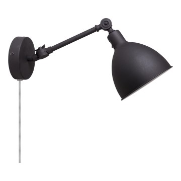 ByRydens - Nástěnná lampa BAZAR MINI 1xE27/5W/230V černá