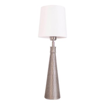 ByRydens - Stolní lampa LOFTY 1xE27/5W/230V bílá/stříbrná