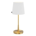 ByRydens - Stolní lampa LUMI 1xE27/8W/230V bílá/zlatá 48,5 cm