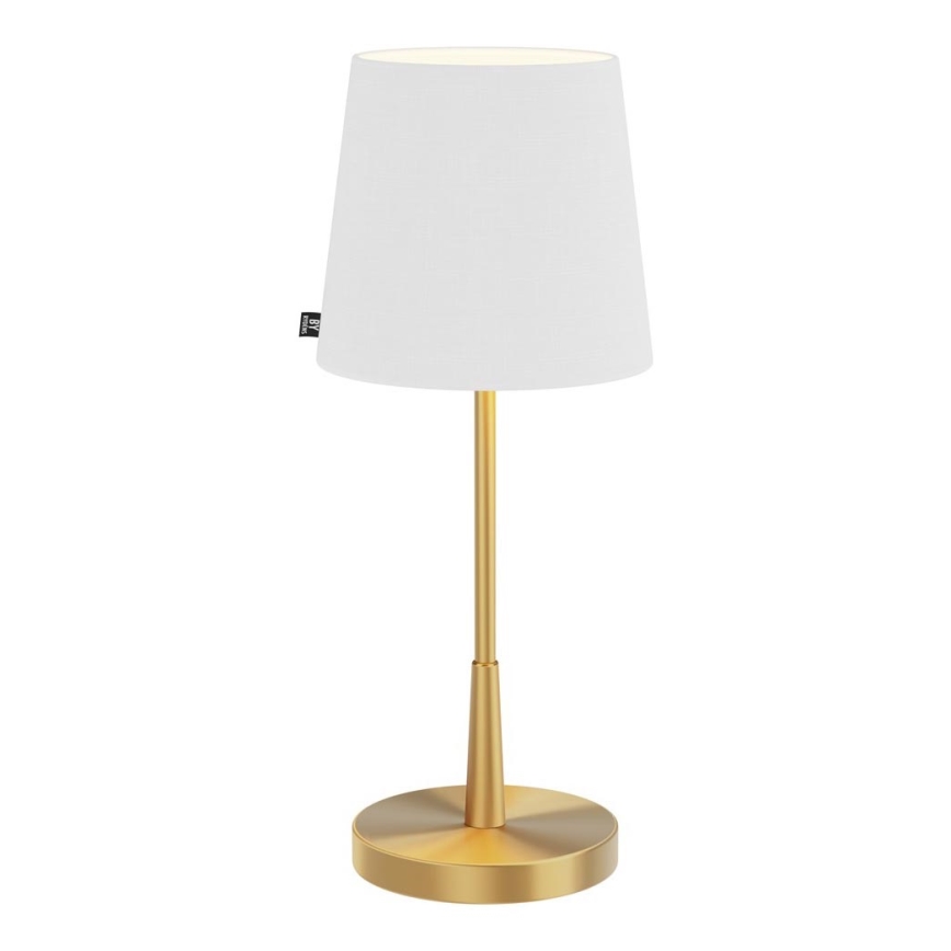 ByRydens - Stolní lampa LUMI 1xE27/8W/230V bílá/zlatá 48,5 cm