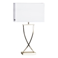 ByRydens - Stolní lampa OMEGA 1xE27/5W/230V bílá/mosaz
