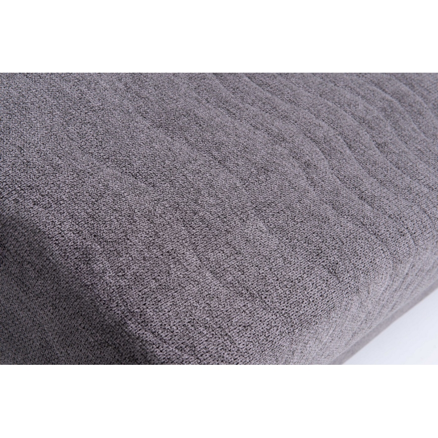 Čalouněná rozkládací třímístná pohovka na každodenní spaní bez područek PAUL šedá