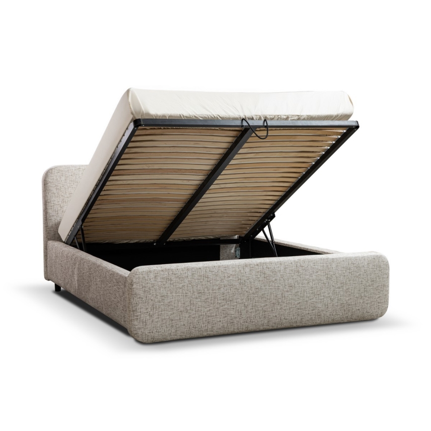 Čalouněná postel bez matrace LAJLA 180x200 cm béžová