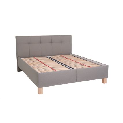 Čalouněná postel s matrací a úložným prostorem MARIA 160x200 cm taupe