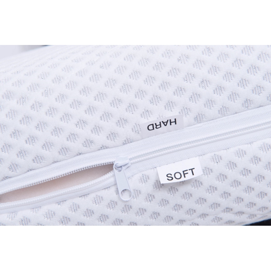 Čalouněná postel s matrací a úložným prostorem MARIA 180x200 cm šedá