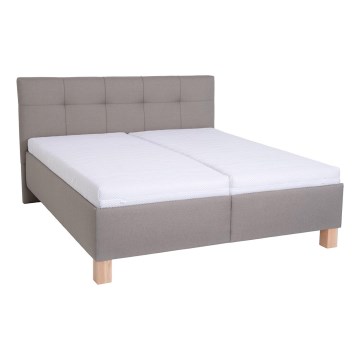 Čalouněná postel s matrací a úložným prostorem MARIA 180x200 cm taupe