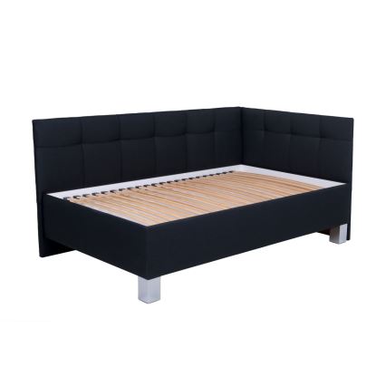 Čalouněná postel s matrací a úložným prostorem MARIA PETITE 120x200 cm antracit