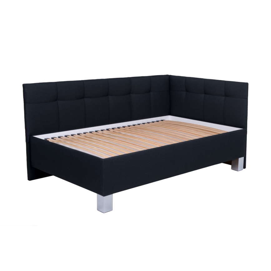 Čalouněná postel s matrací a úložným prostorem MARIA PETITE 120x200 cm antracit