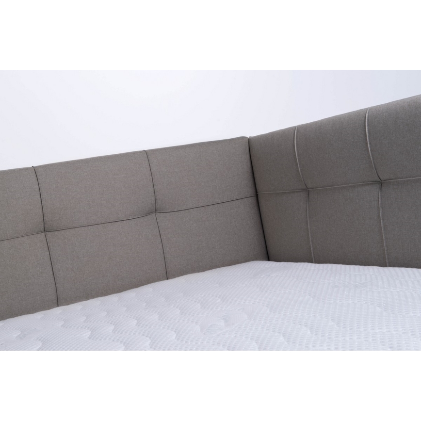 Čalouněná postel s matrací a úložným prostorem MARIA PETITE 120x200 cm taupe