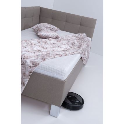 Čalouněná postel s matrací a úložným prostorem MARIA PETITE 120x200 cm taupe