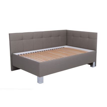 Čalouněná postel s matrací a úložným prostorem MARIA PETITE 120x200 cm taupe
