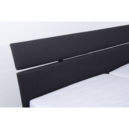 Čalouněná postel s úložným prostorem bez matrace ALIS 180x200 cm antracit
