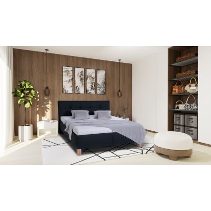 Čalouněná postel s úložným prostorem bez matrace MARIA 180x200 cm antracit
