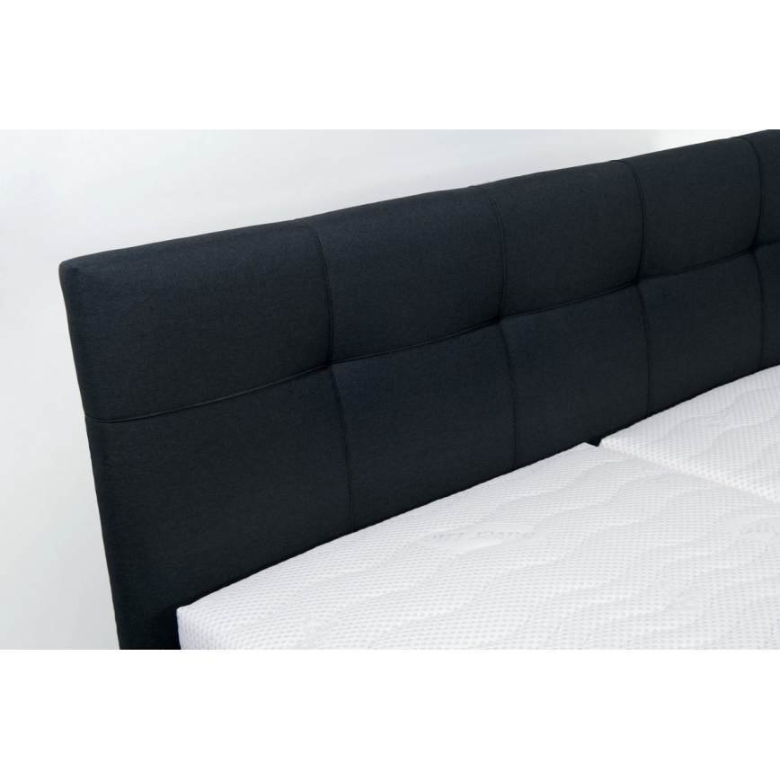 Čalouněná postel s úložným prostorem bez matrace MARIA 180x200 cm antracit