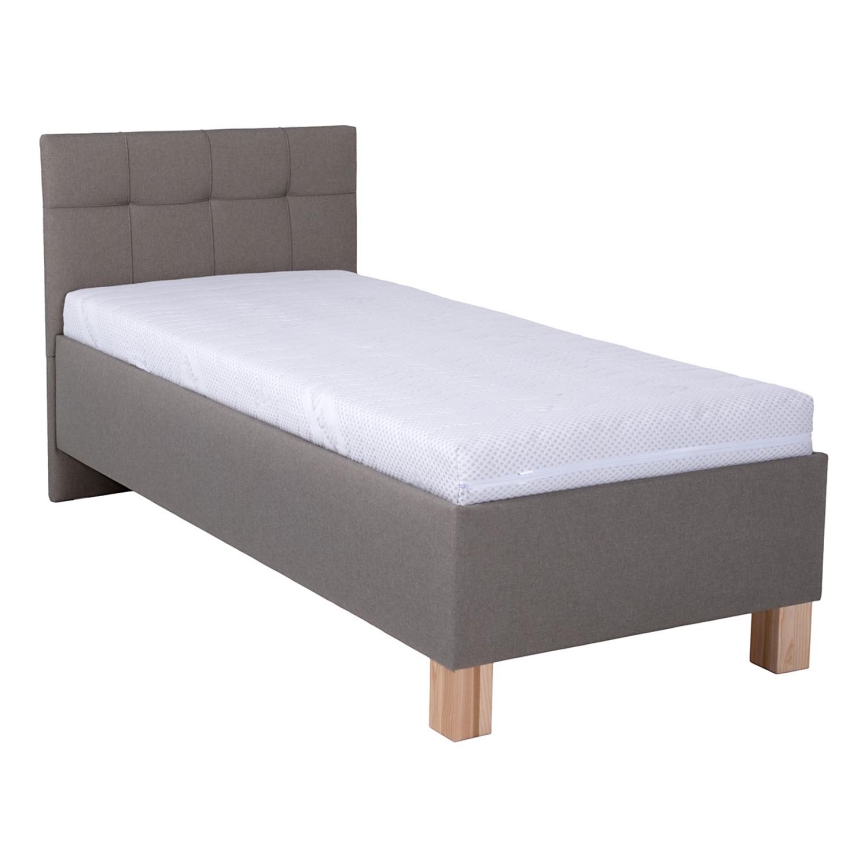 Čalouněná postel s úložným prostorem bez matrace MARIA ONE 90x200 cm taupe