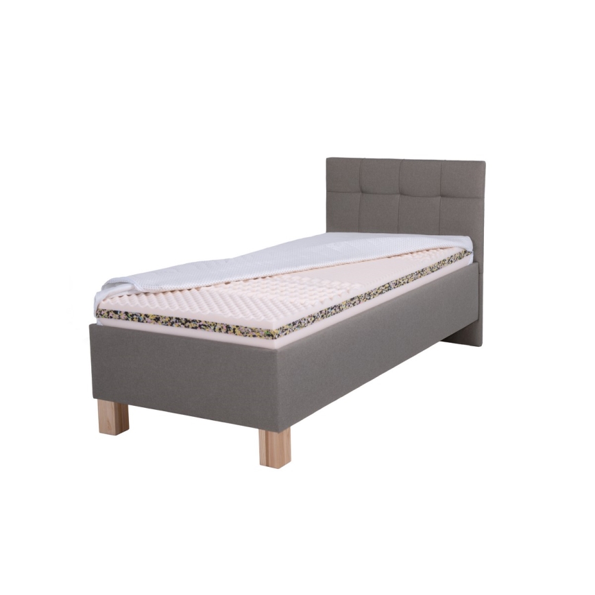 Čalouněná postel s úložným prostorem bez matrace MARIA ONE 90x200 cm taupe