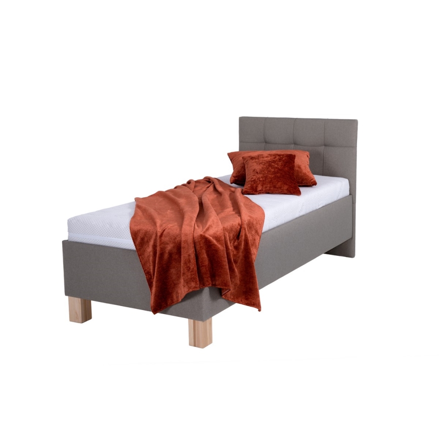 Čalouněná postel s úložným prostorem bez matrace MARIA ONE 90x200 cm taupe