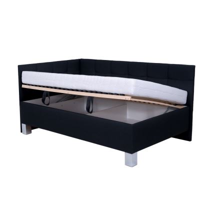 Čalouněná postel s úložným prostorem bez matrace MARIA PETITE 120x200 cm antracit
