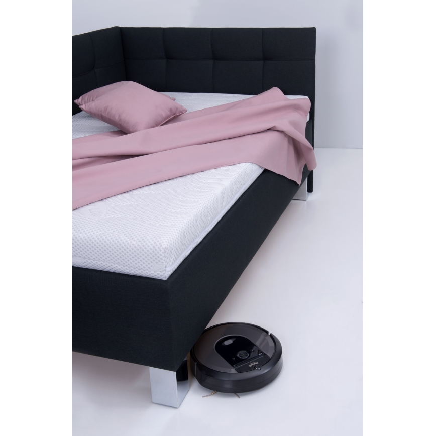 Čalouněná postel s úložným prostorem bez matrace MARIA PETITE 120x200 cm antracit
