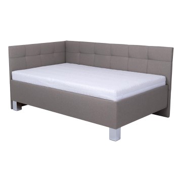 Čalouněná postel s úložným prostorem bez matrace MARIA PETITE 120x200 cm taupe