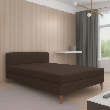 Čalouněná válenda BRISBANE 110x200 cm hnědá