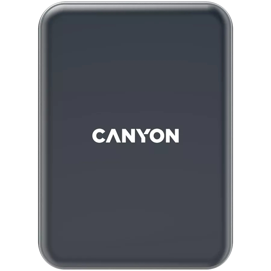 Canyon - Magnetický držák telefonu do auta s funkcí bezdrátového dobíjení Qi 5V hranatý černá